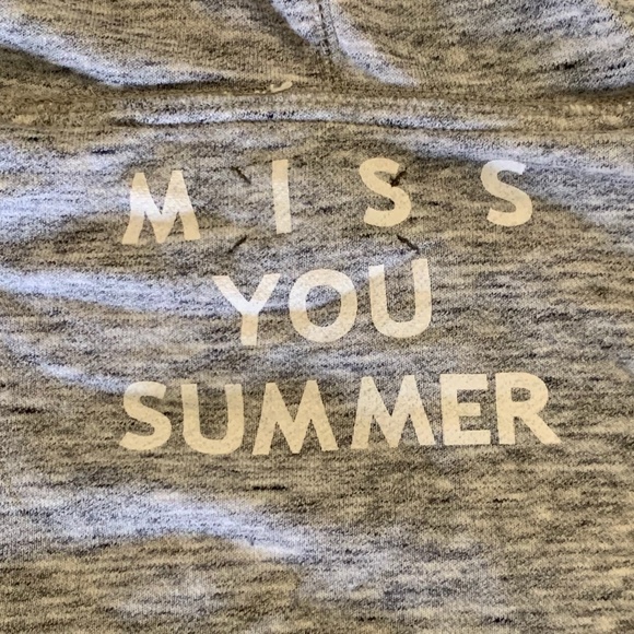 Miss You Summer Cropped Hoodie - Picture 4 of 4